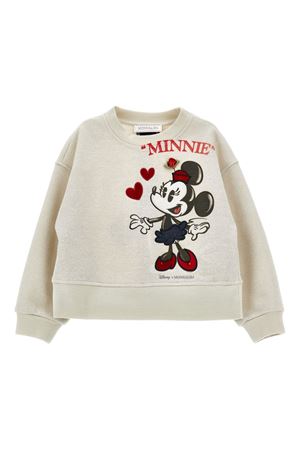 beige cotton sweatshirt MONNALISA KIDS | 19F60360280029